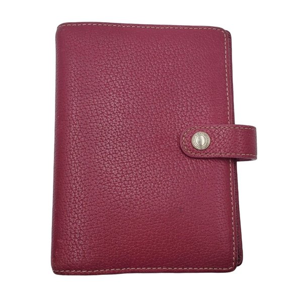 Coach Office Coach Vintage Raspberry Pebbled Leather Six Ring Day